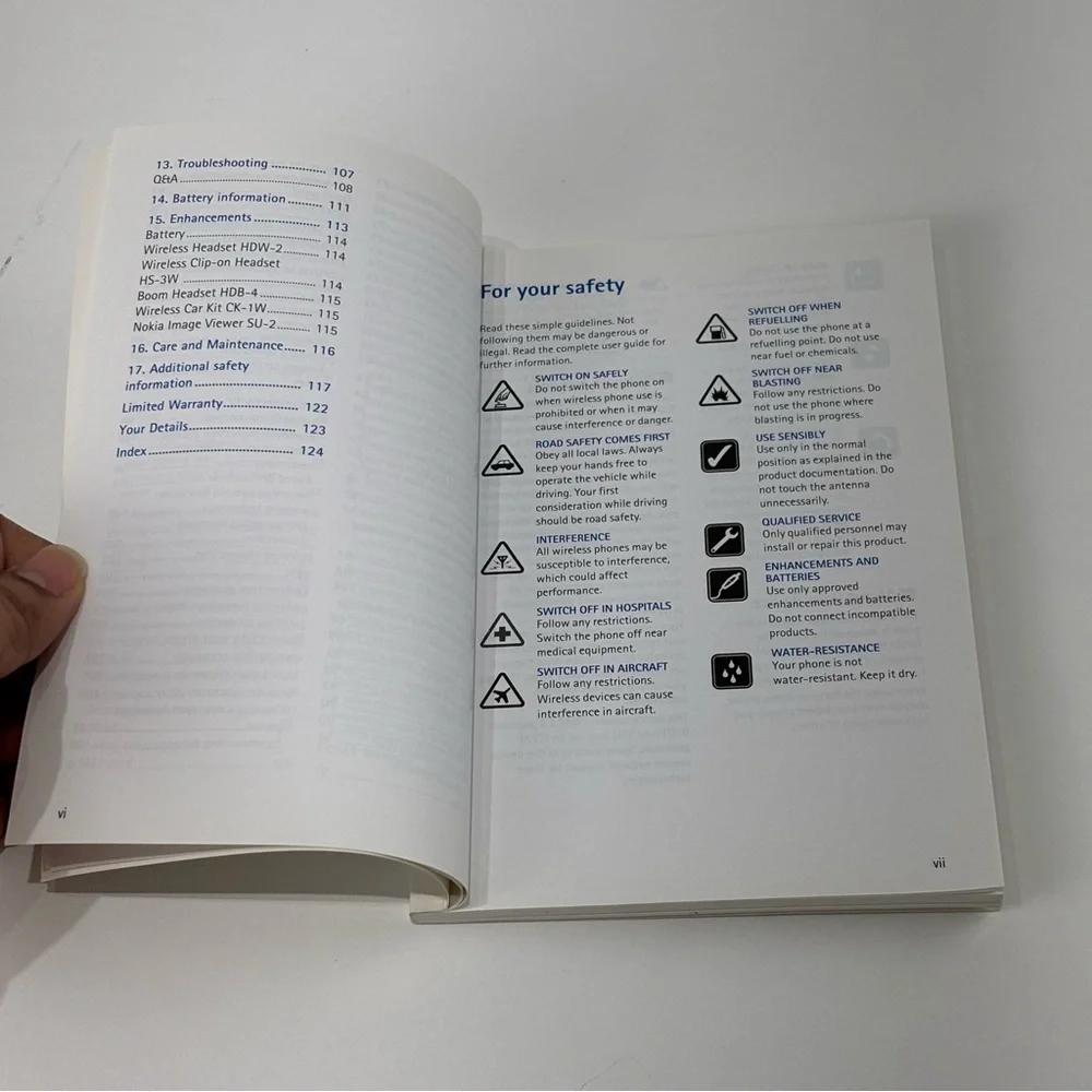 VTG Y2K Nokia 6260 mobile phone user 2004 Manual ONLY